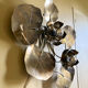 Large water lily wall lamp from the Florart house, 1960s-1970s