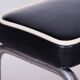 Vintage Bauhaus Stools in Chromed Steel and Italian Leather, Czech, 1930s, Set of 2
