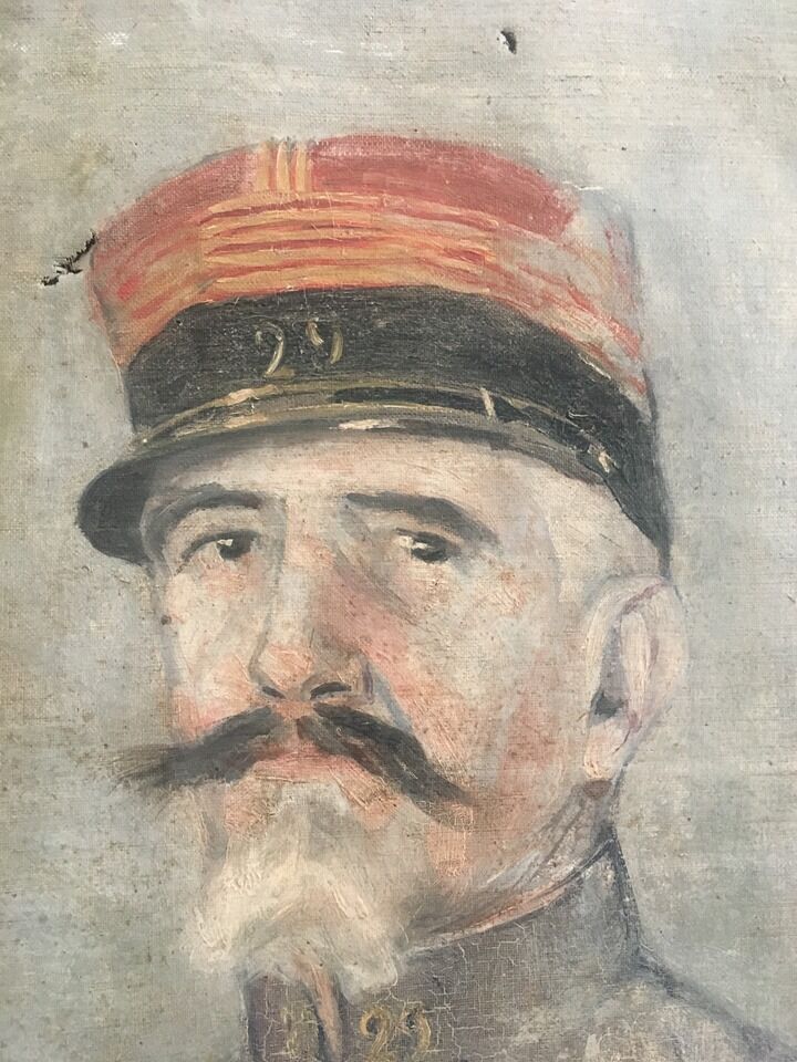 Portrait oil XIX ieme