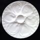 6 Pillivuyt white porcelain oyster plates
