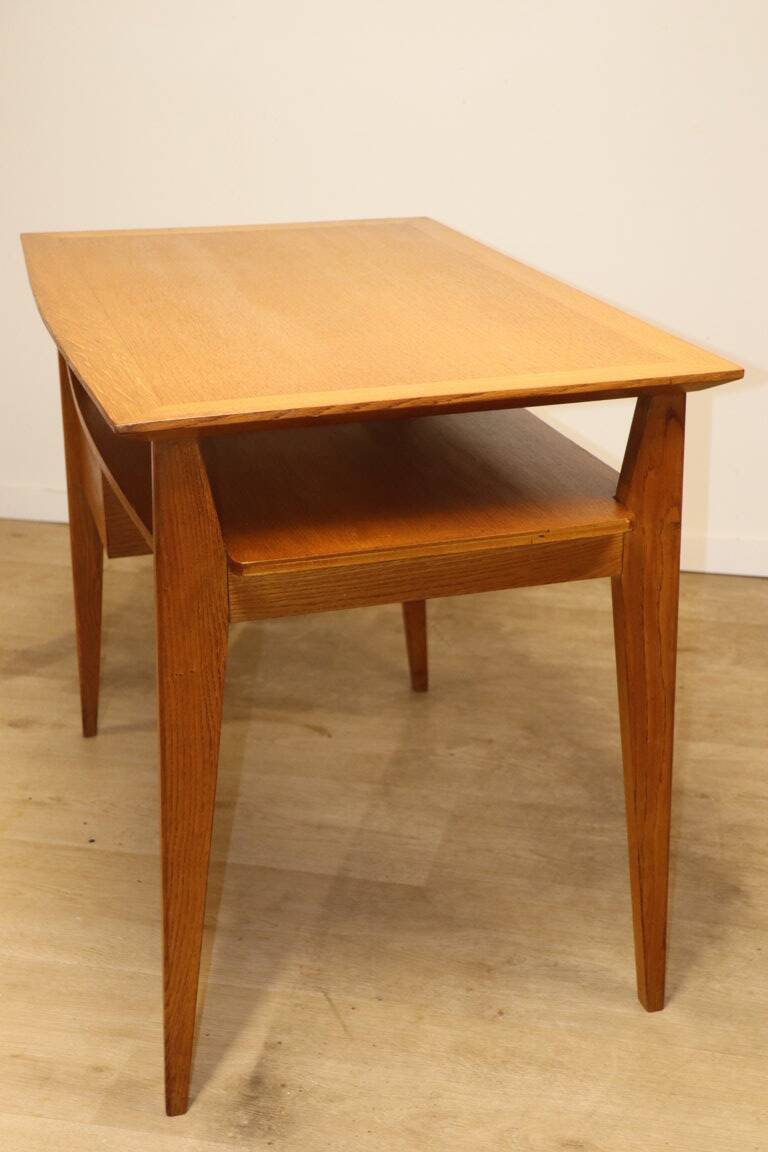 Vintage desk by Roger Landault in oak, 1950