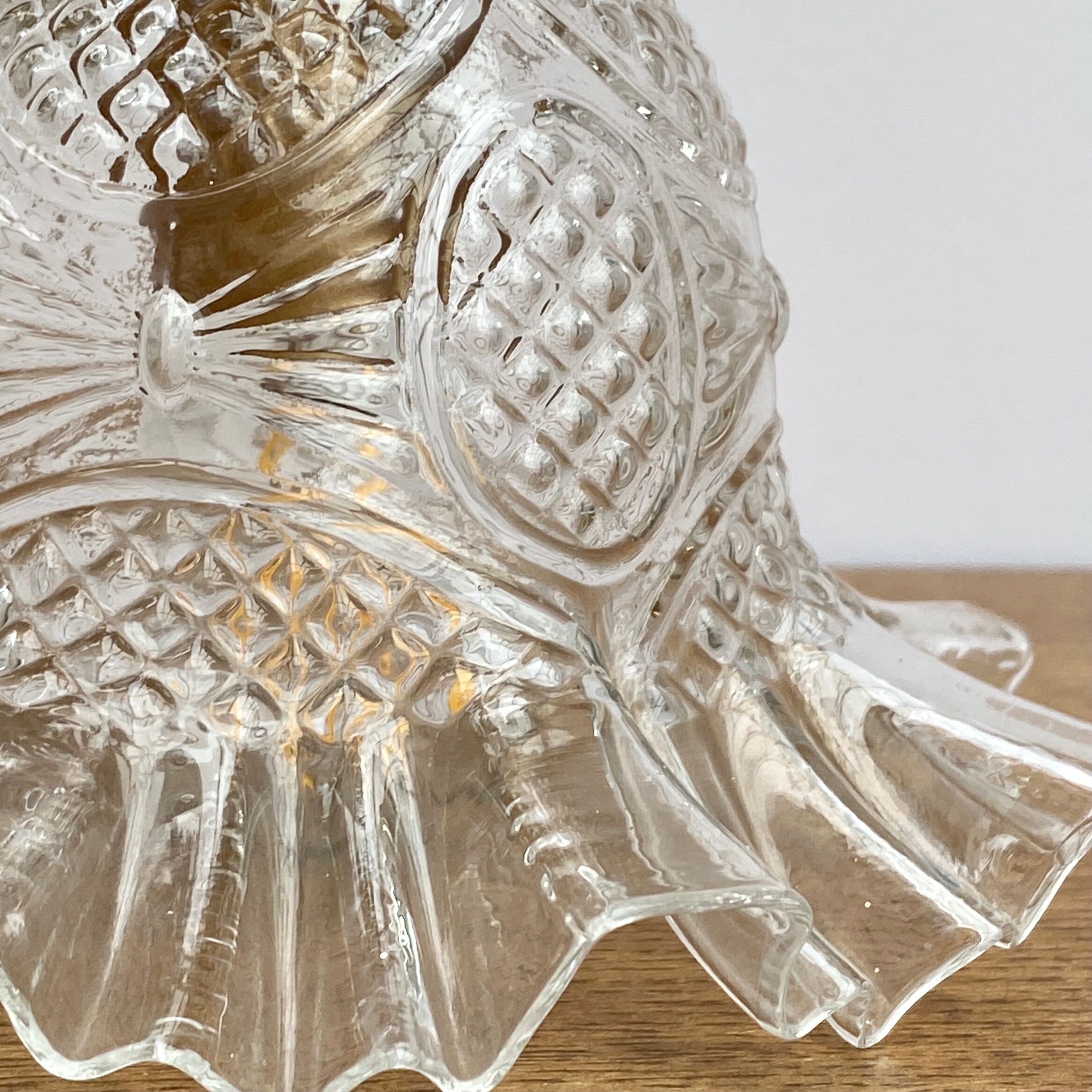 Vintage glass tulip walker