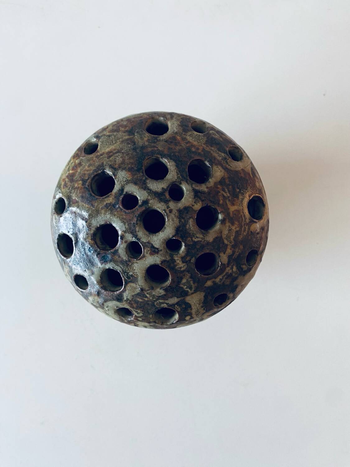 Large stoneware flower vase signed Bodin