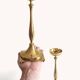 Scandinavian Modern Brass Candlesticks by Gunnar Ander for Ystad Metall