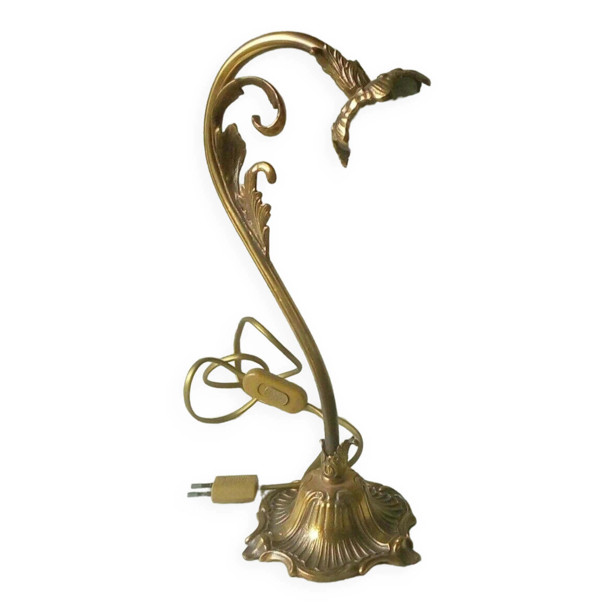 Bronze bedside table lamp 20th empire style
