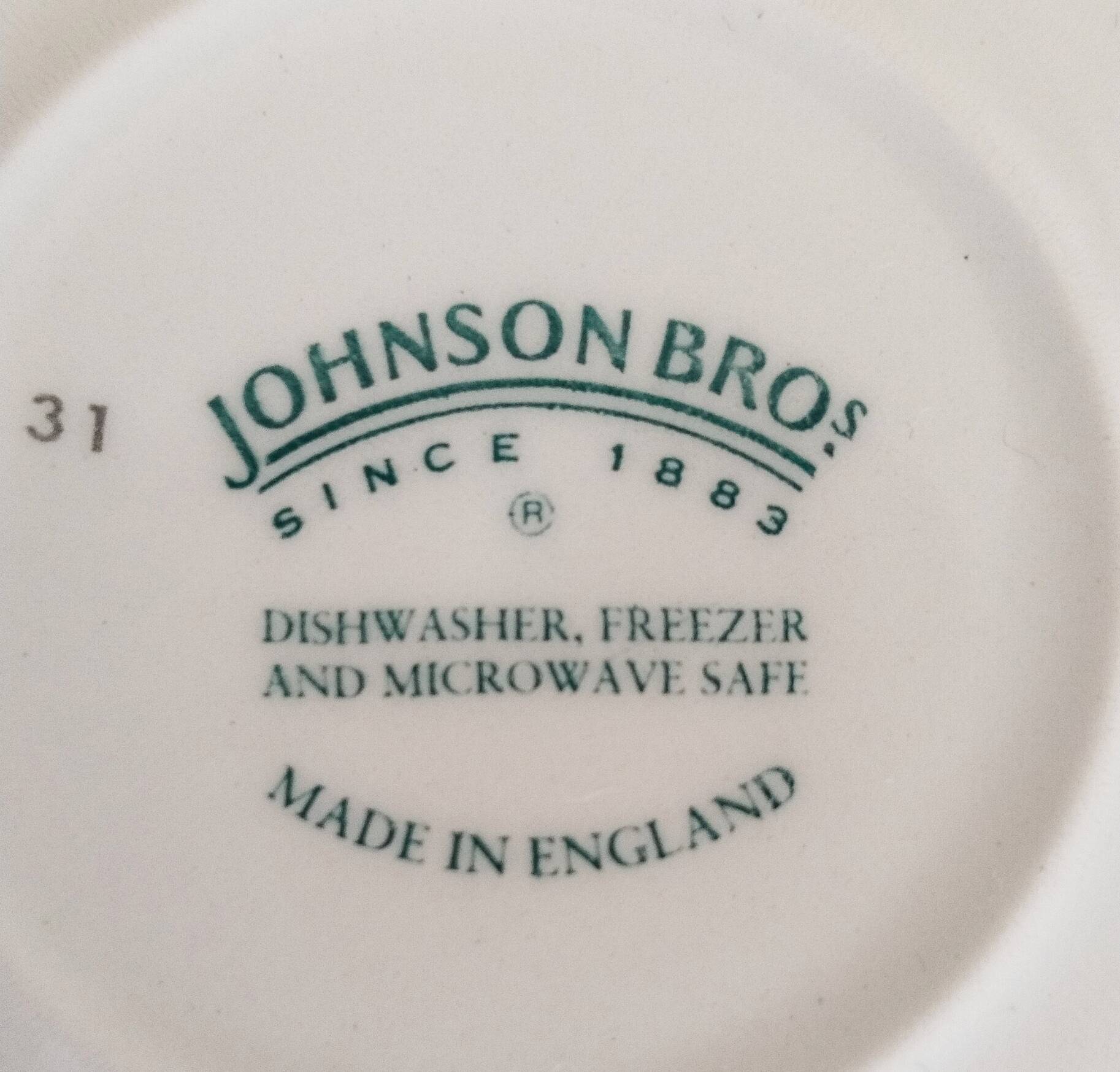 8 "Johnson Brothers" English porcelain saucers or coasters