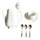 Cafetière/théière en porcelaine blanche/MA