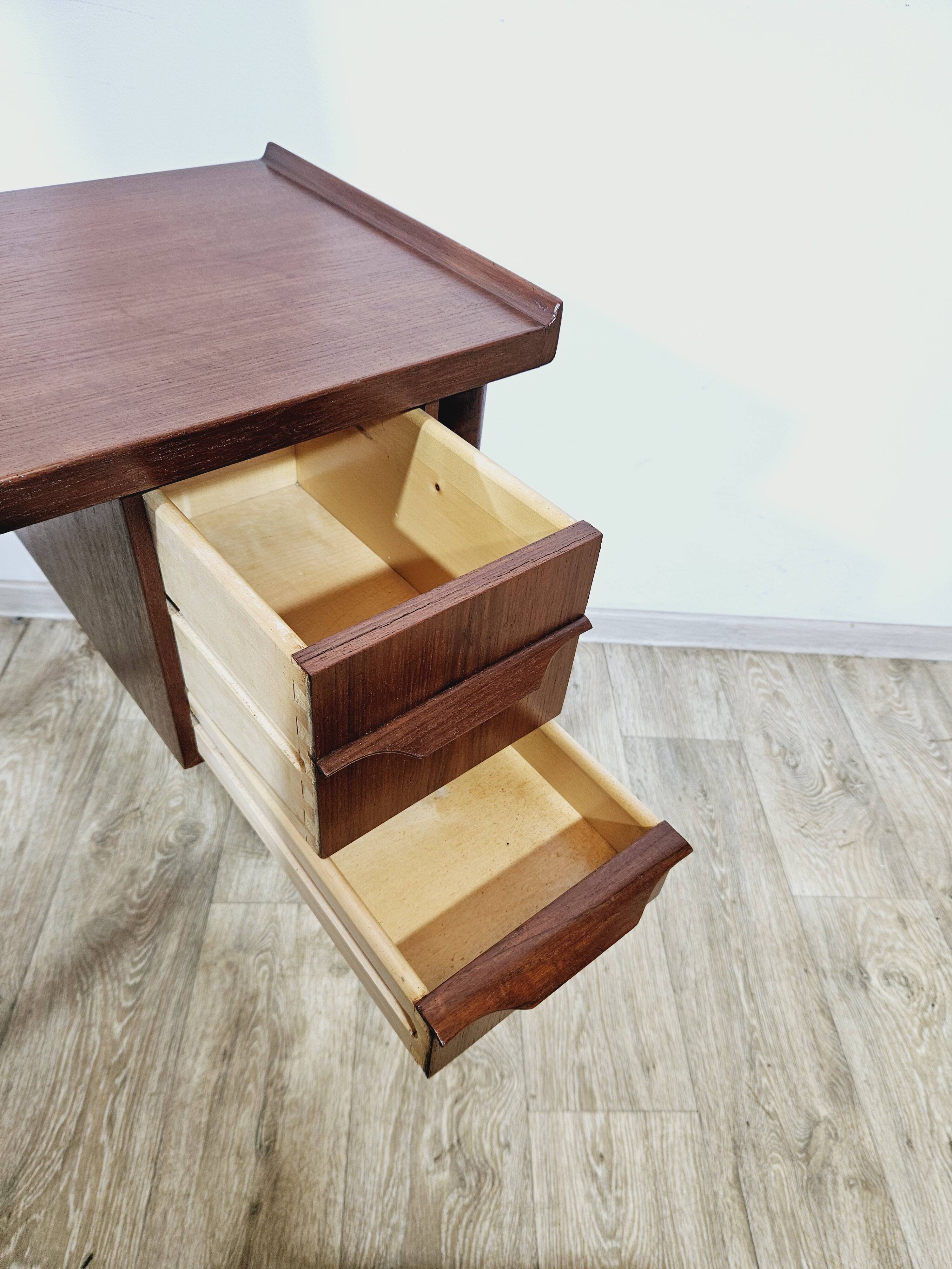 Gunnar nielsen tibergaard, toilet teak, denmark, 1960s.
