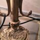Bronze lamp and brass Art Nouveau