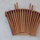 Folding fruit basket pan in bamboo and wood 70s