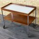 1960s 1970s serving trolley walnut teak Walter Wirz for Wilhelm Renz Design