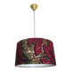 Lampshade / fabric suspension with ethnic printed wax