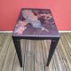 Japanese table in engraved lacquered wood