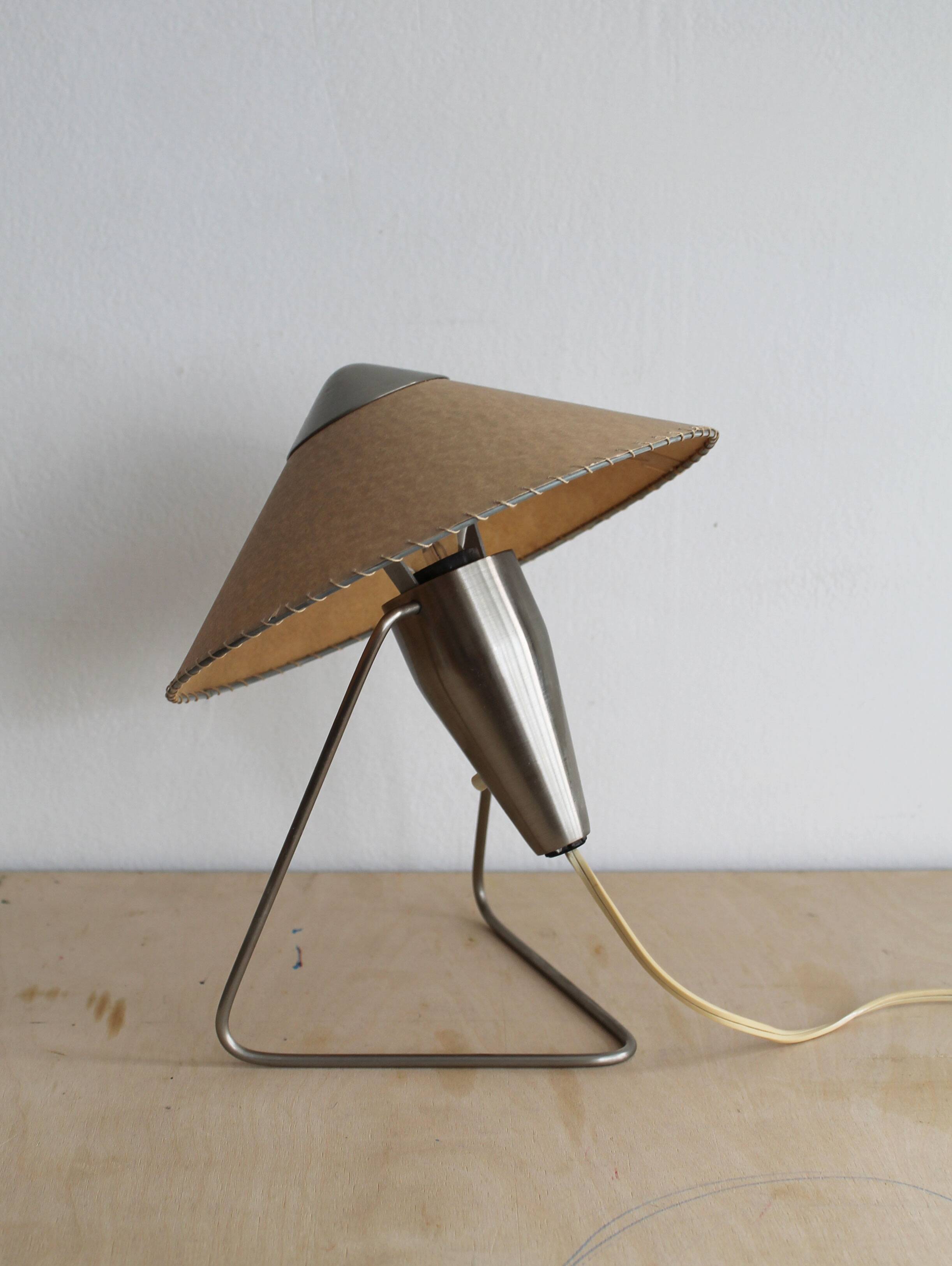 1950s Czech Modernist Table Lamp by Helena Frantová