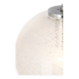 Small chrome Limburg pendant light with glass ball, Germany, 1970s.