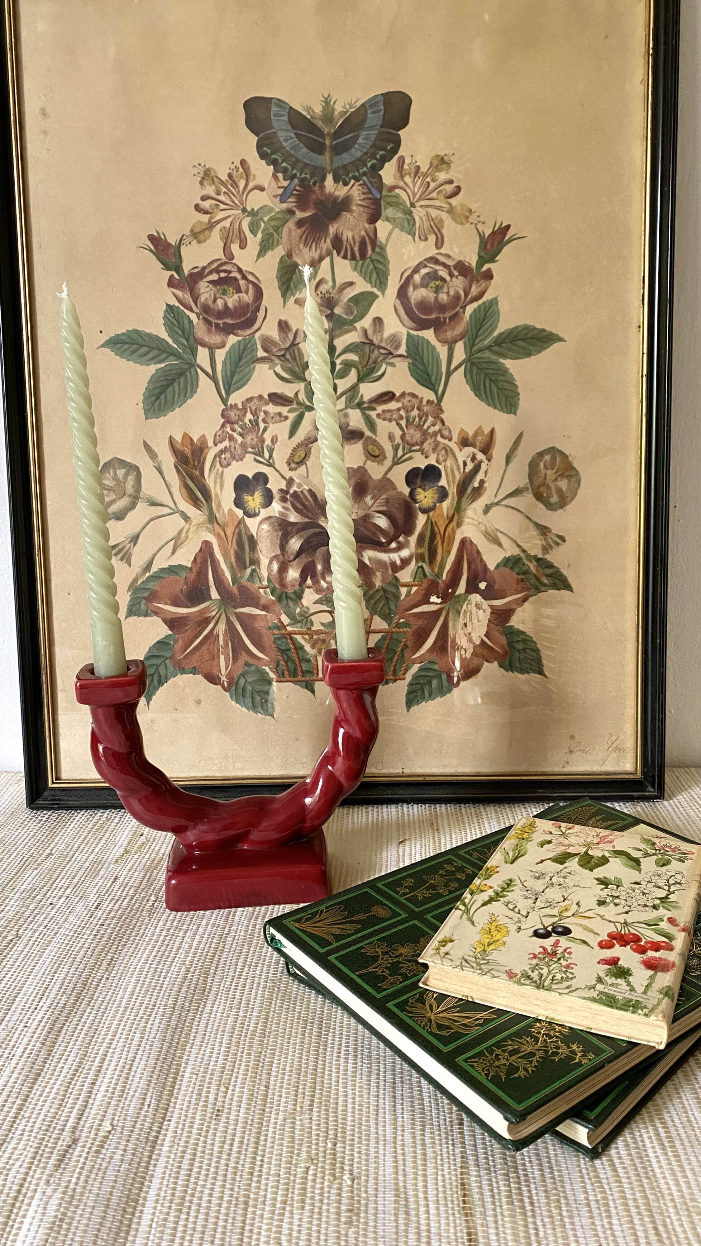 Longchamp double ceramic candle holder