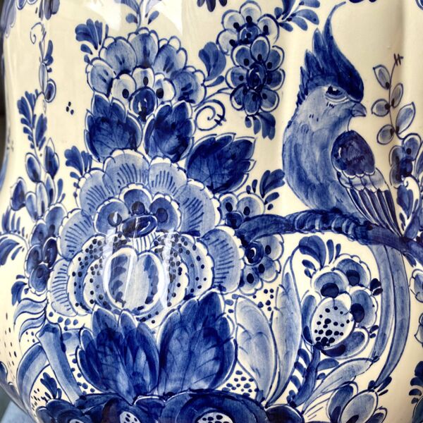 Grand vase Delft, vase hollandais  peint à la main 38 cm