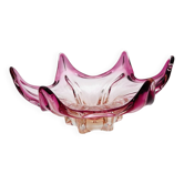 Coupe Murano organique dégradé pêche & fuchsia - Étoile 1960