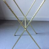 Brass sidetable with mirror tray