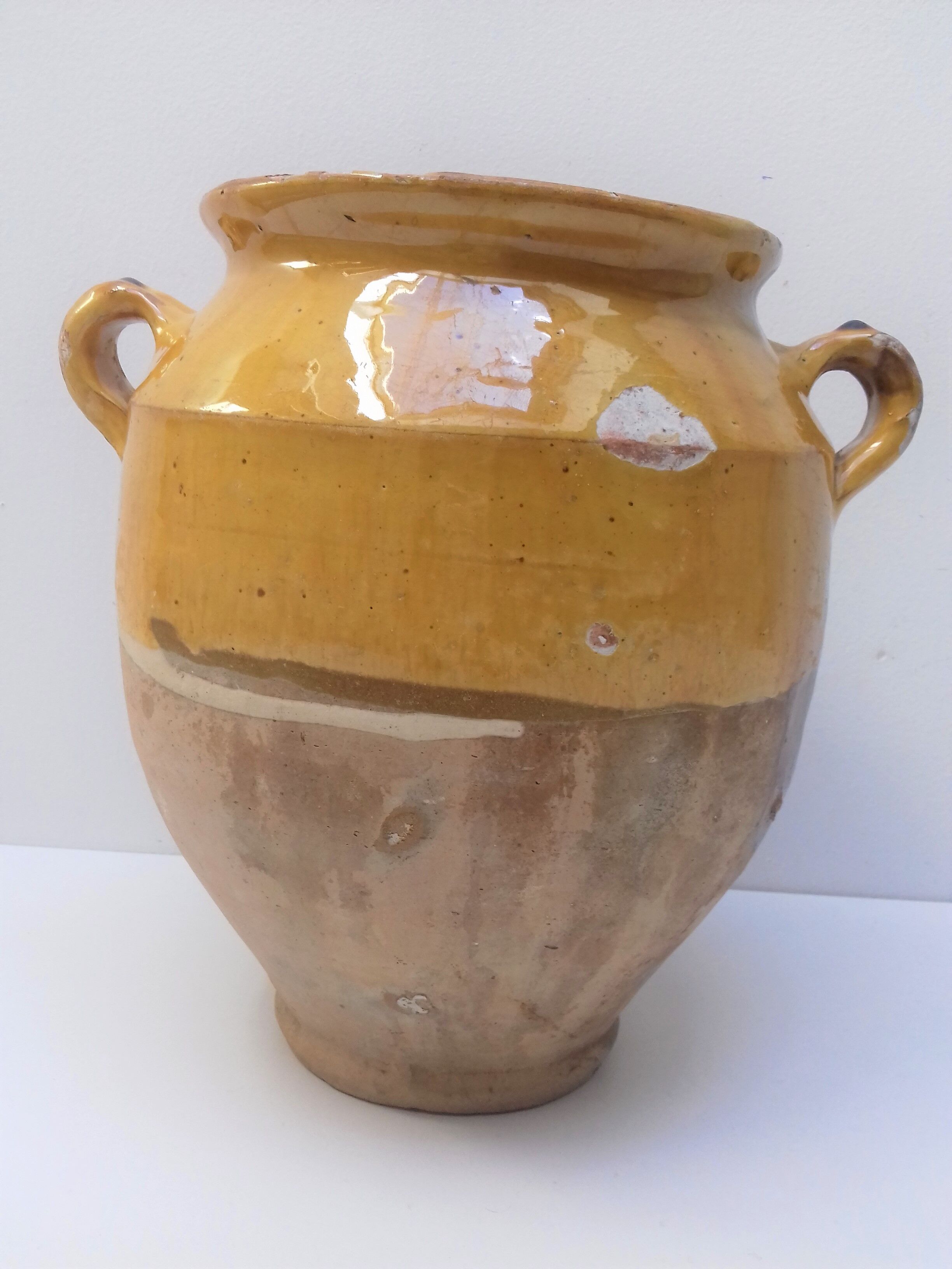 Pot ancien à graisse et confit du Sud Ouest