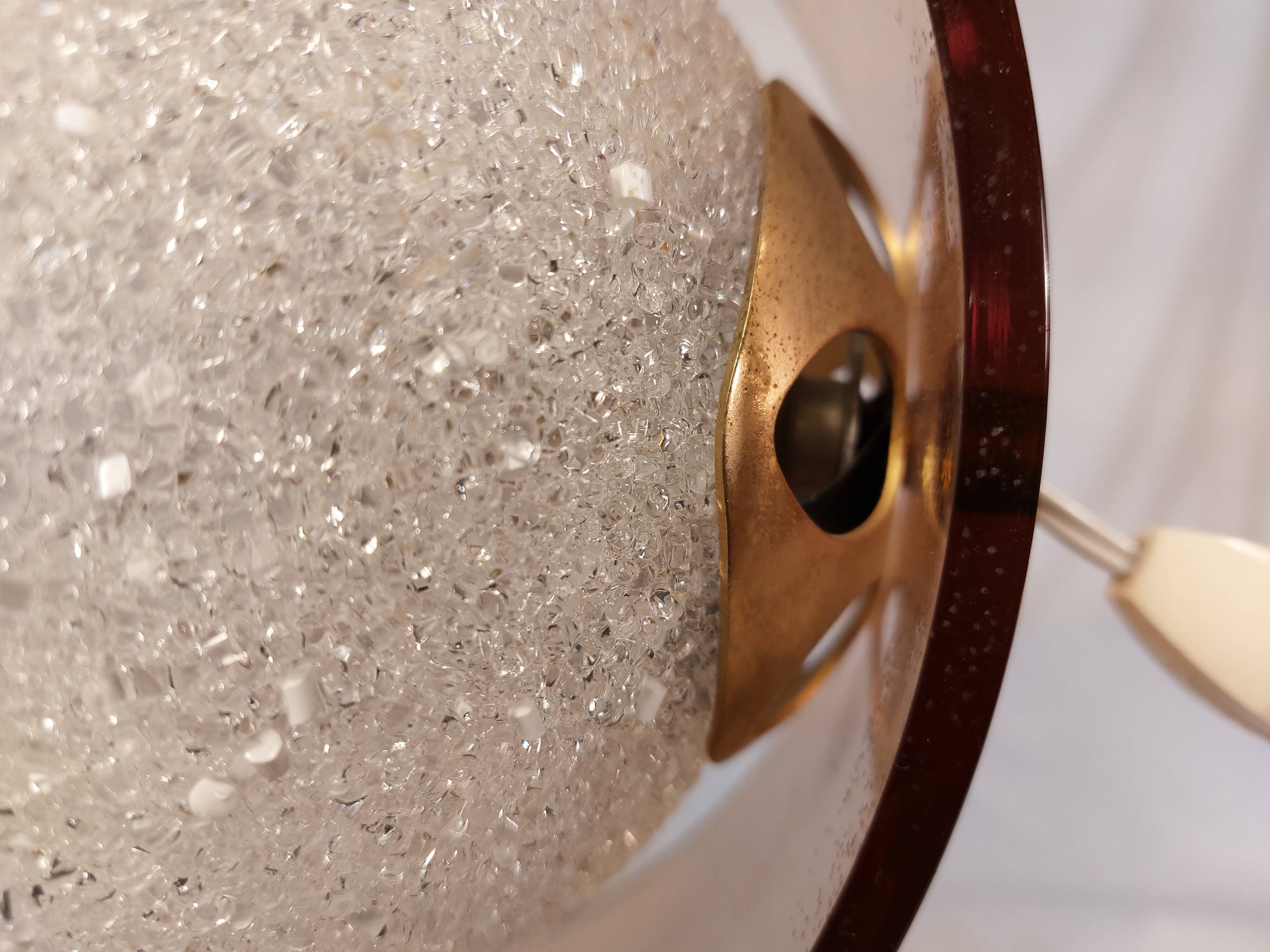 Vintage table lamp in plexiglass and Perspex