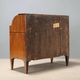 Antique drop-leaf cabinet in walnut, painted ebony wood, 19th century.