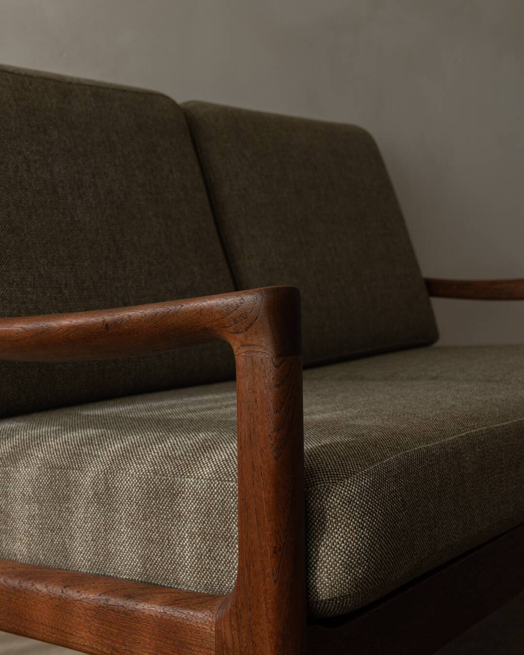 Vintage Senator Two-Seater Sofa by Ole Wanscher for Cado Danish Teak 1960s