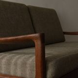 Vintage Senator Two-Seater Sofa by Ole Wanscher for Cado Danish Teak 1960s