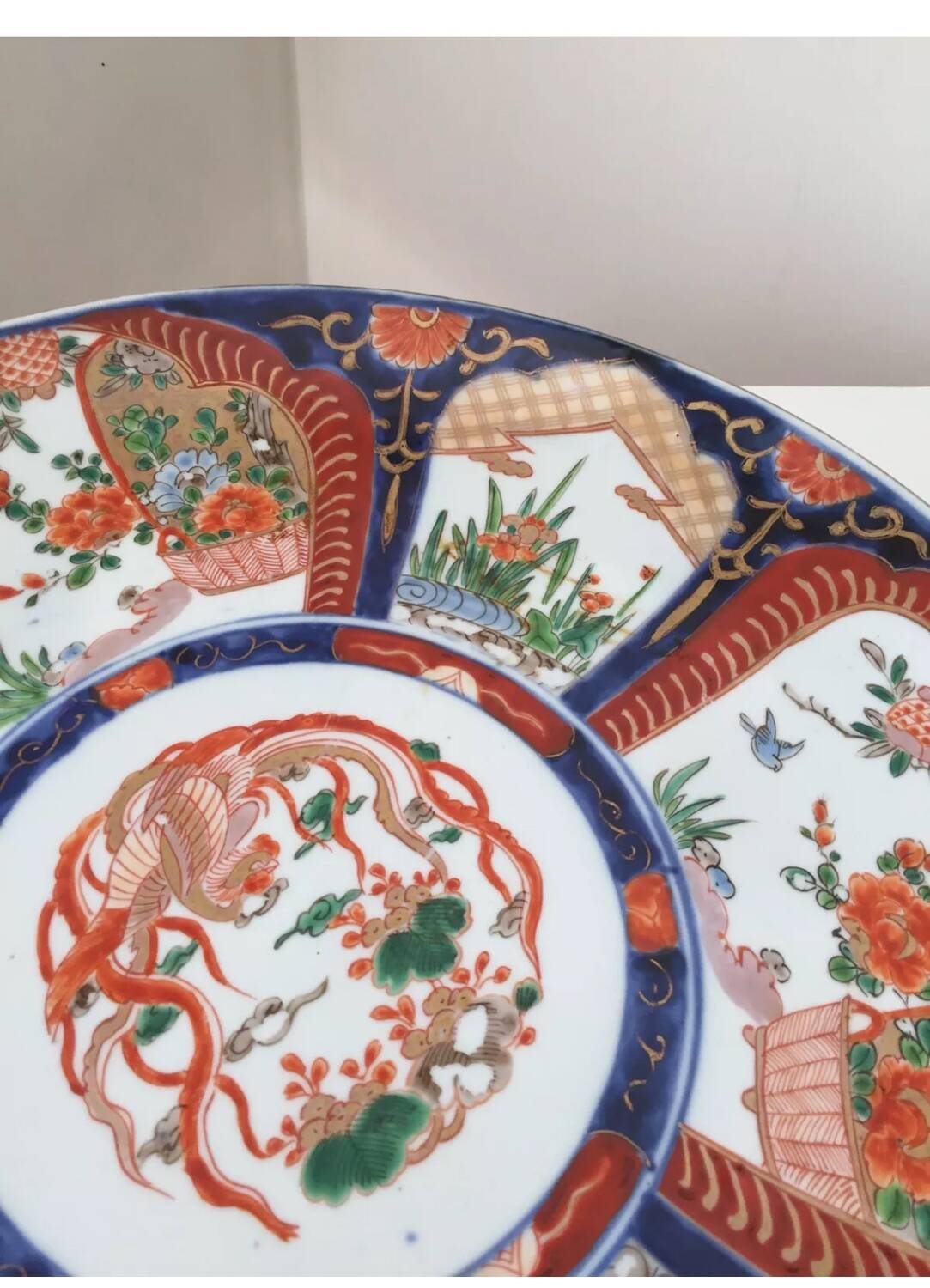 Ancient Japanese large dish Imari