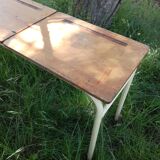 Industrial console double school desk