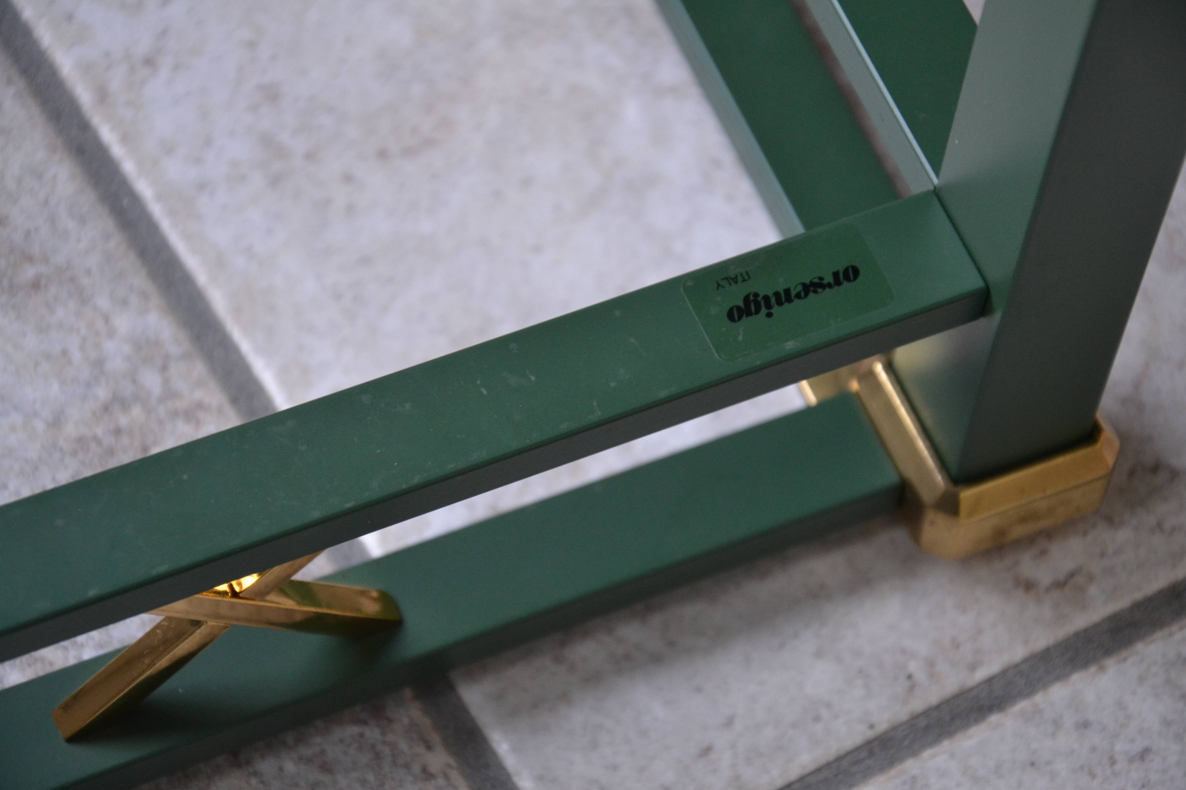 Metal and brass stand Fratelli Orsenigo