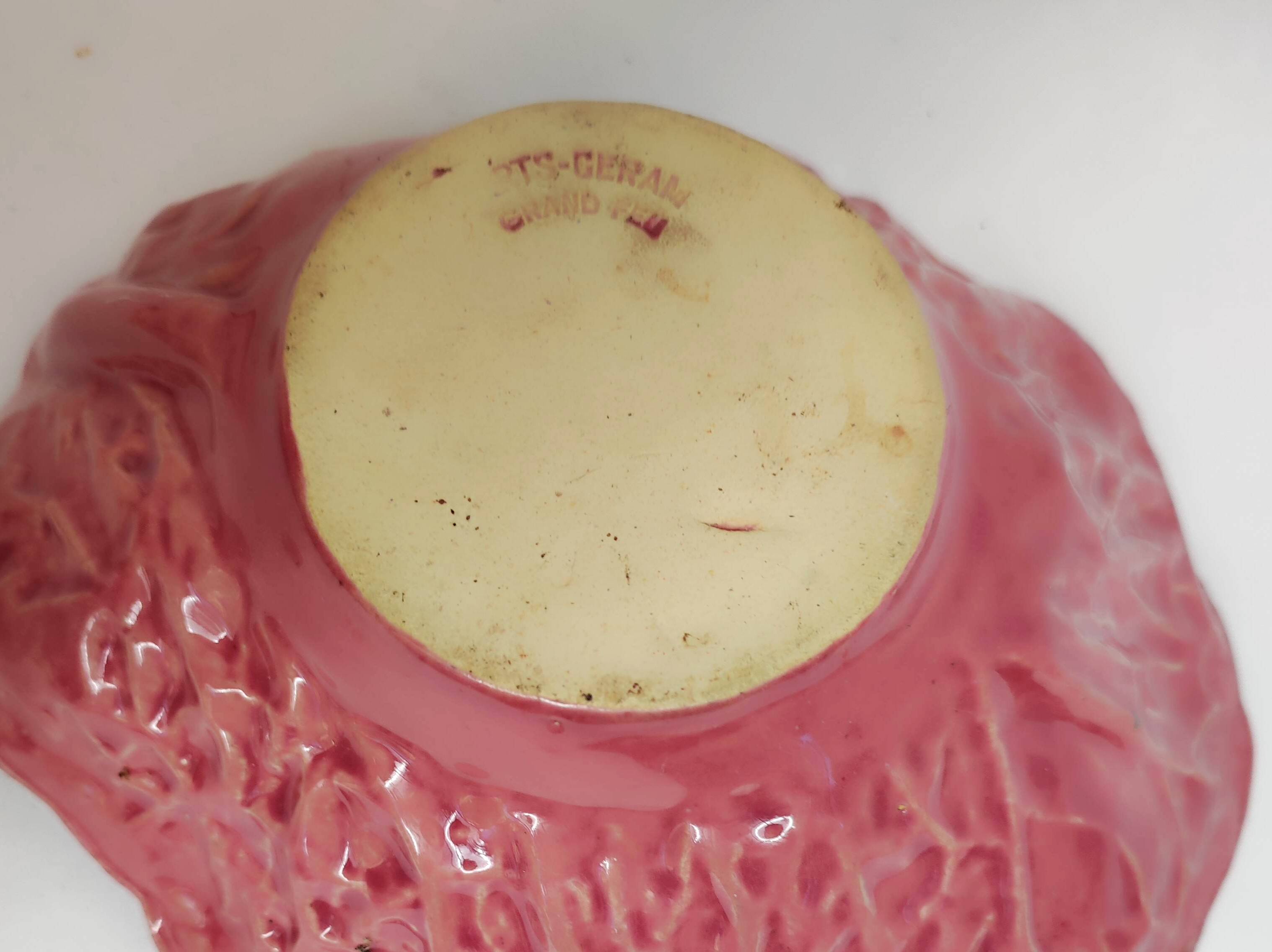 Art Céram cabbage-shaped ceramic bowl