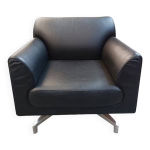 Fauteuil pivotant Poltrona - noir