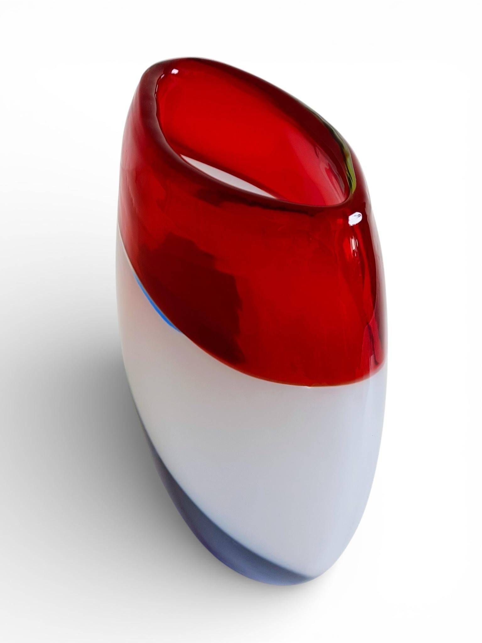 Post-Modern Murano Art Glass Vase by Cose Belle, Italy, 1980s