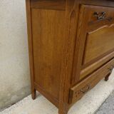 Small oak cabinet, 1 drawer and 1 tilting door