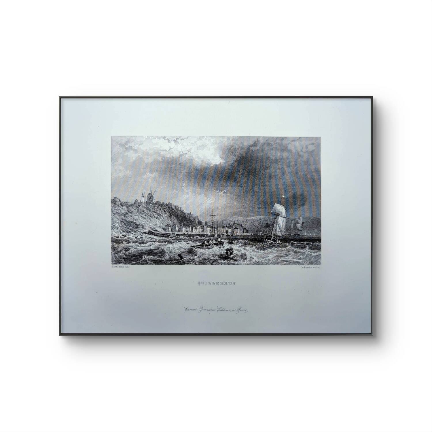 Printed in 1844, Quillebeuf-sur-Seine, Eure.