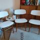 Série de 3 chaises scandinaves vintage