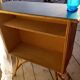 Bar en rotin, bambou et simili cuir noir