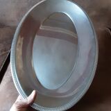 Oval metal dish