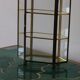 Vintage glass and brass jewelry box
