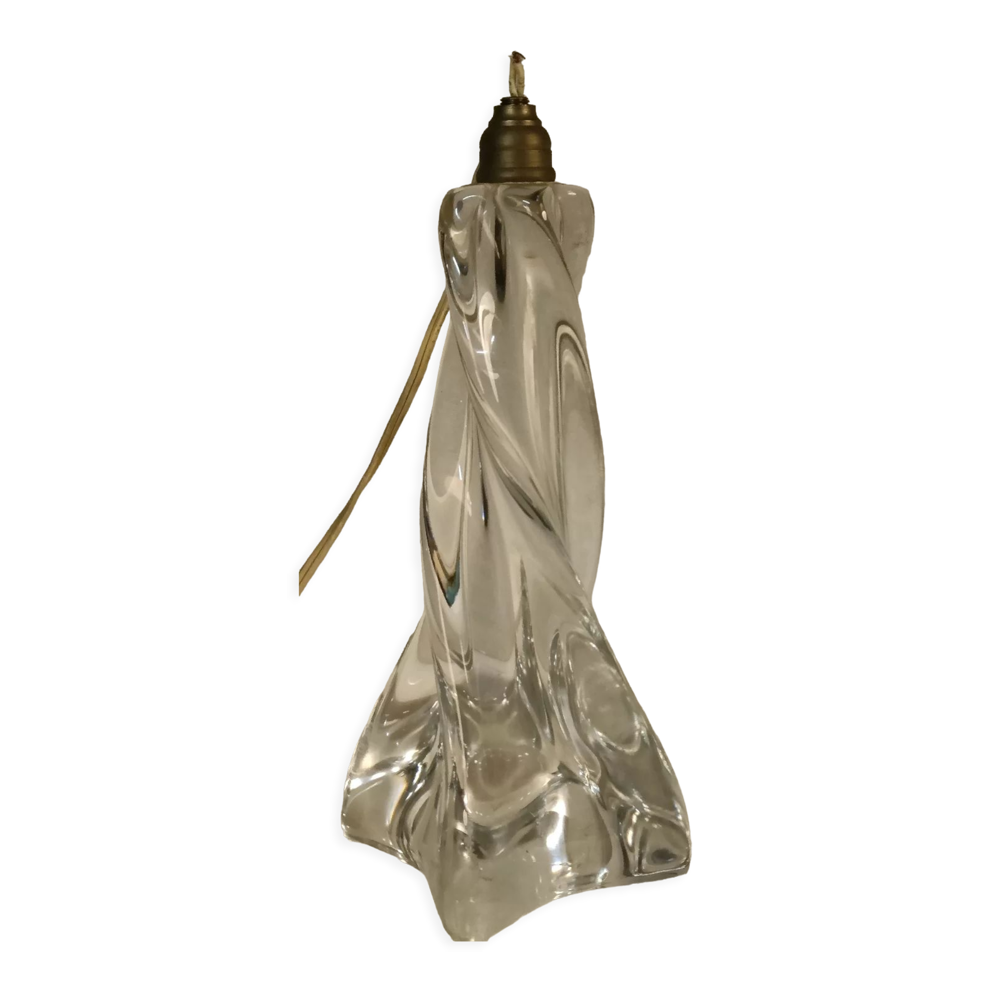 Pied de lampe Baccarat vintage