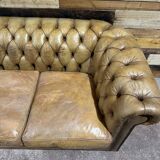 Leather Chesterfield sofa