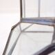 Art Deco glass and zinc pedestal column