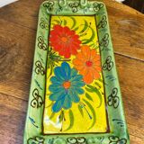 Plat fleuri en céramique