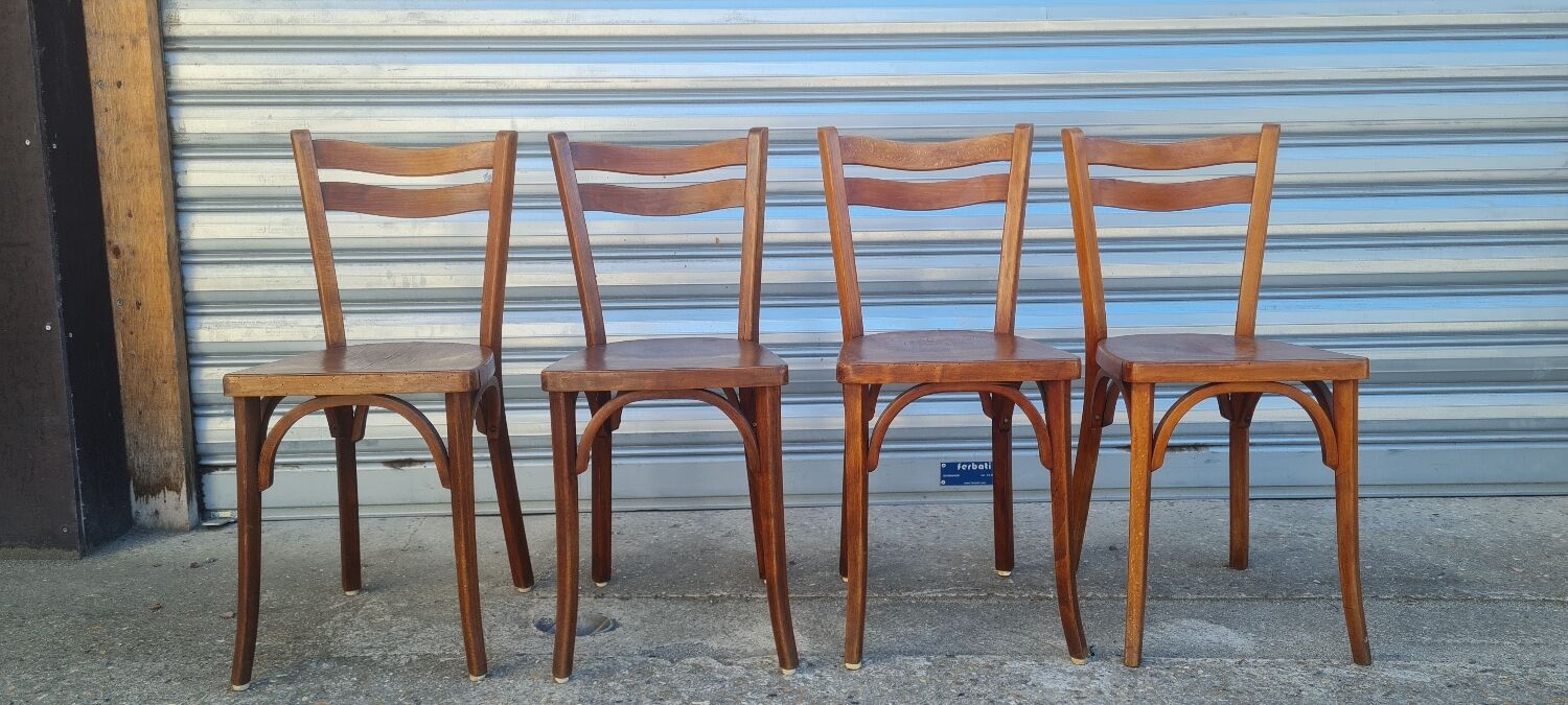 Set of 4 Baumann bistro chairs