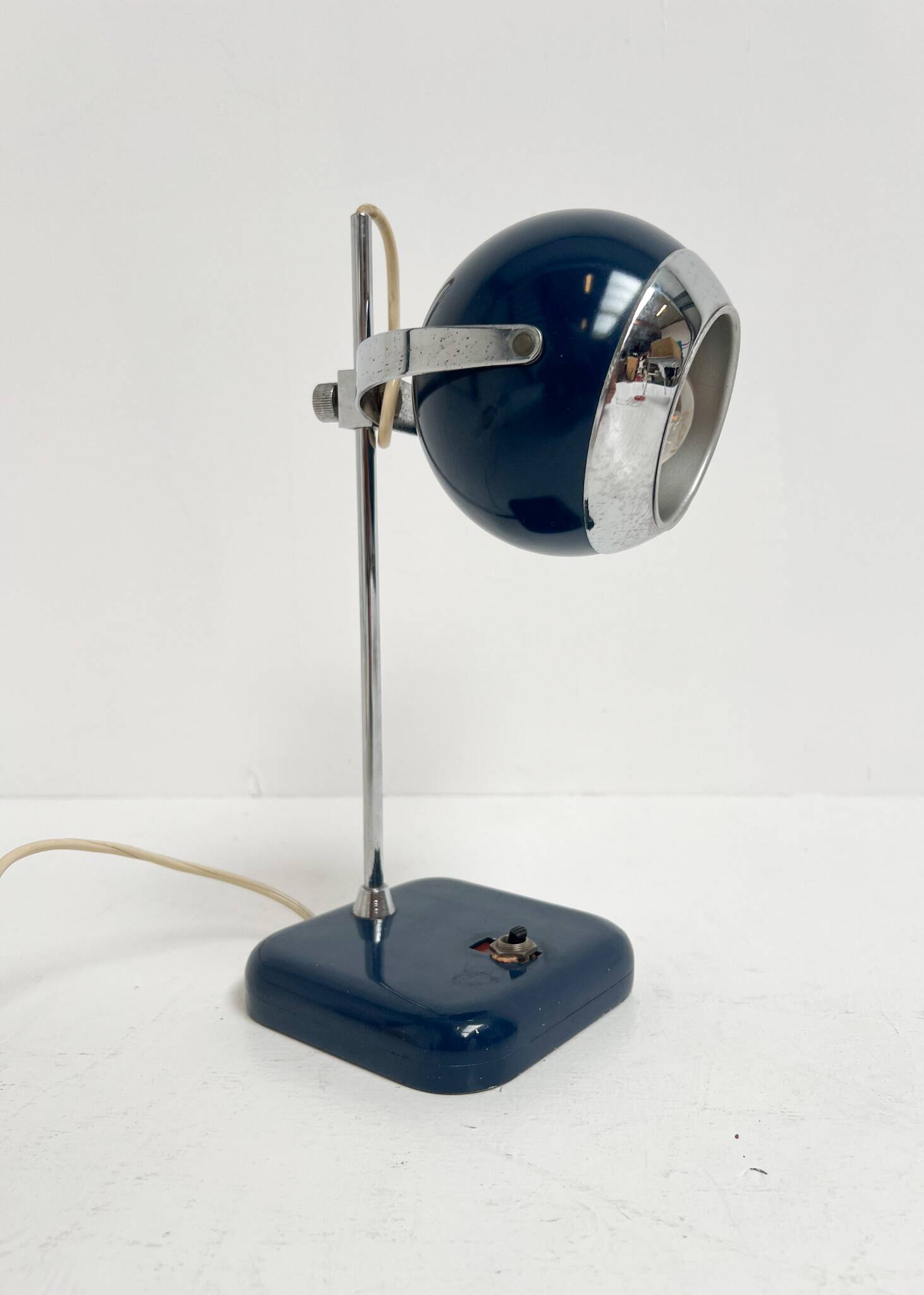 Lampe de table bleue Space Age, années 1960