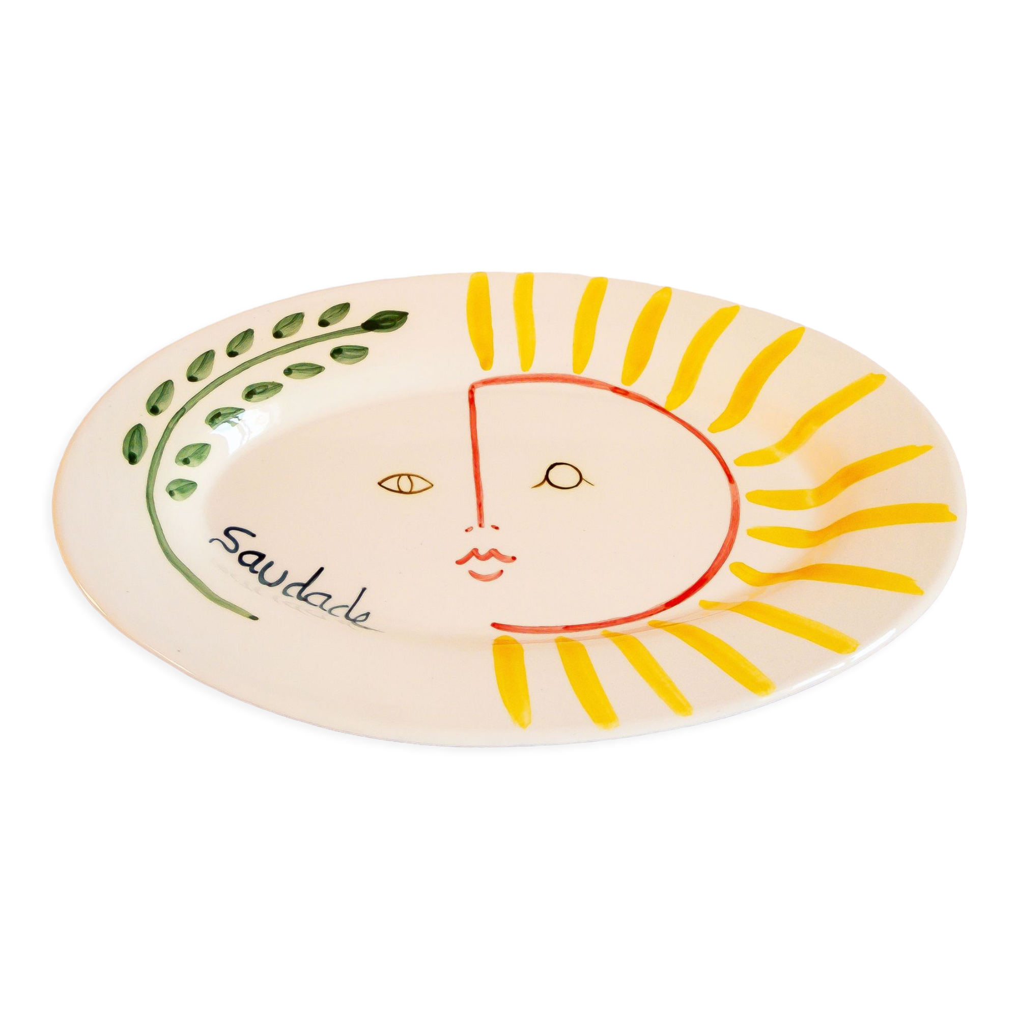Oval serving dish sol