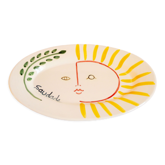 Oval serving dish sol