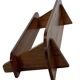 Vintage wooden wall shelve rack bookshelf in wood minimalist