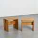 Pair of pine stools, French Alps circa 1970